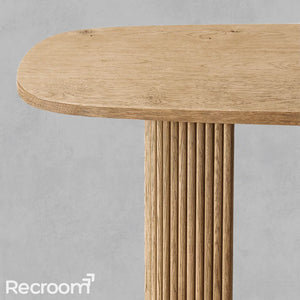 Muelho Plank Wood Console Table - Zonesus