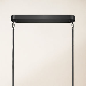 Moira Alabaster Oval Chandelier 58"W#Finish_Black