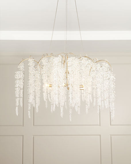 Cascading Crystal Six-Light Chandelier - Zonesus