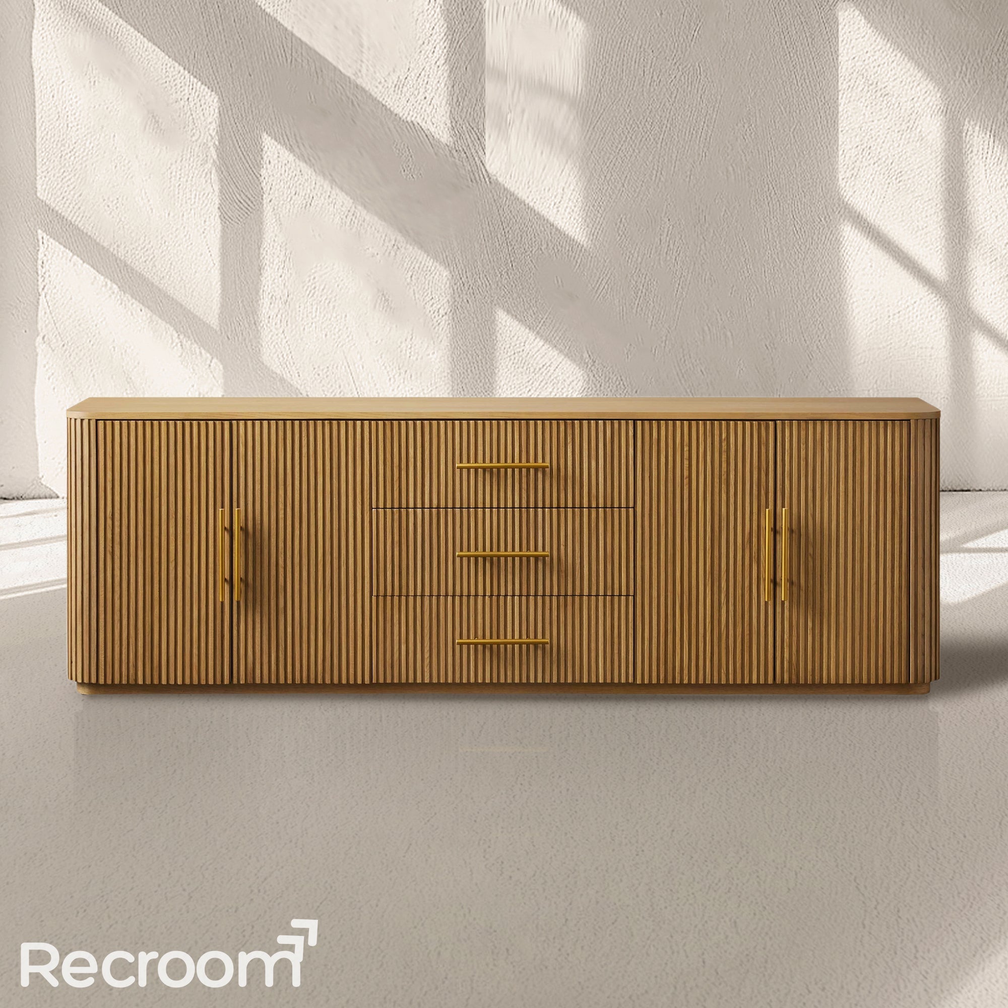 Finn Wood Sideboard with Drawers - Zonesus
