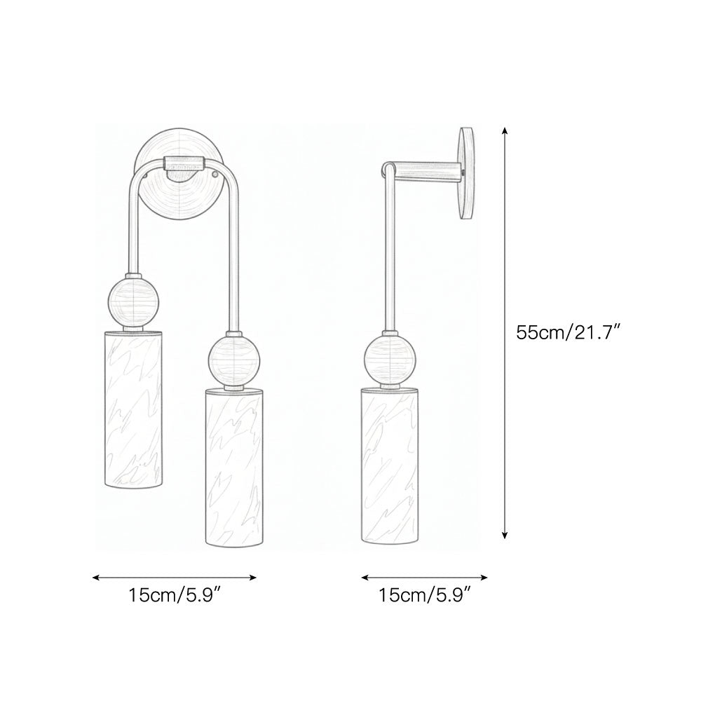 Harlin Alabaster Wall Lamp - Zonesus