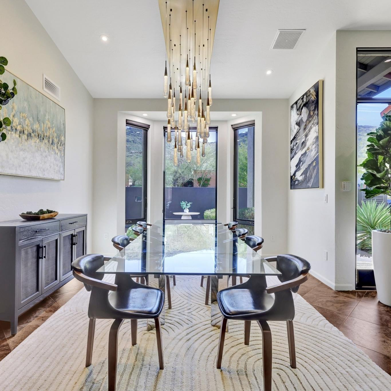 Solitaire Crystal Linear Chandelier 37" 50" 60'' 70" 87" 120''W - Zonesus