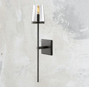 Pauillyc Clear Glass Wall Sconce - Zonesus