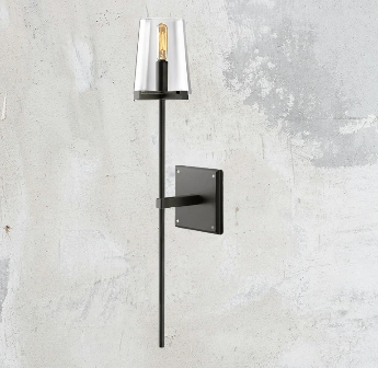 Pauillyc Clear Glass Wall Sconce - Zonesus