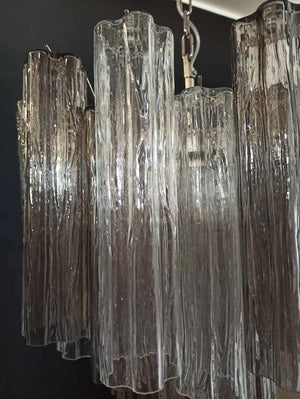 Murano Chandelier – 36 tubes – Smoked/Transparent - Zonesus