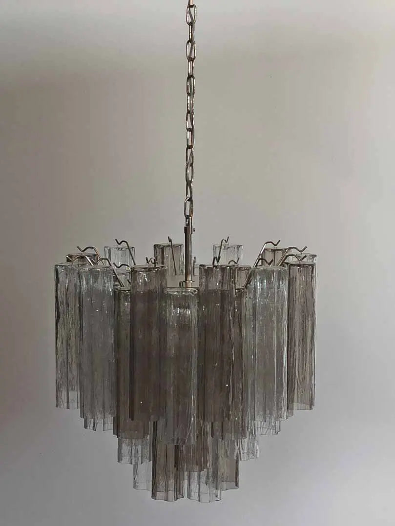Murano Chandelier – 36 tubes – Smoked/Transparent - Zonesus