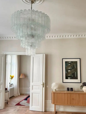 Murano Chandelier – 78 tubes – Transparent - Zonesus