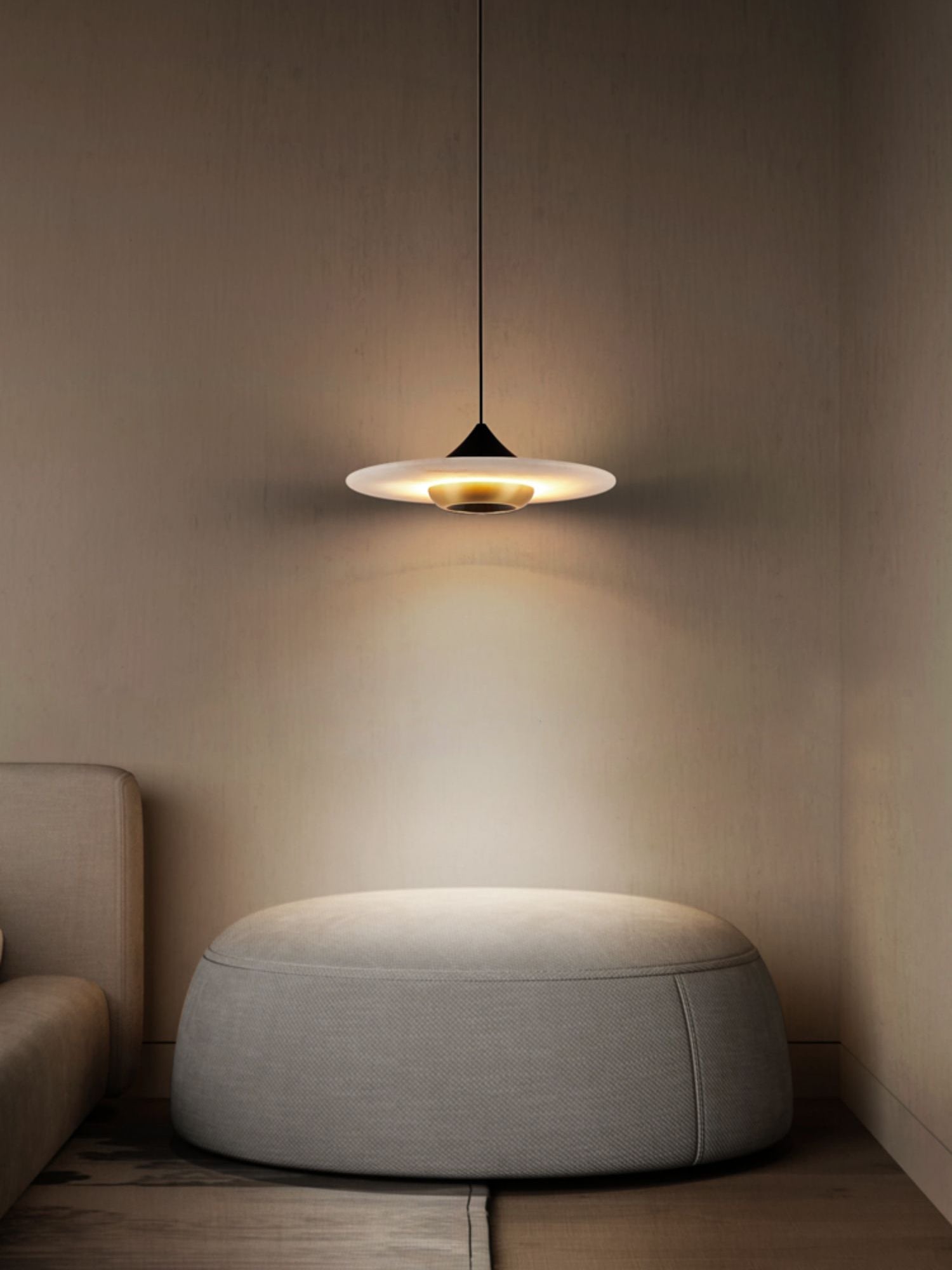 Ipno LED Alabaster Pendant Light - Zonesus