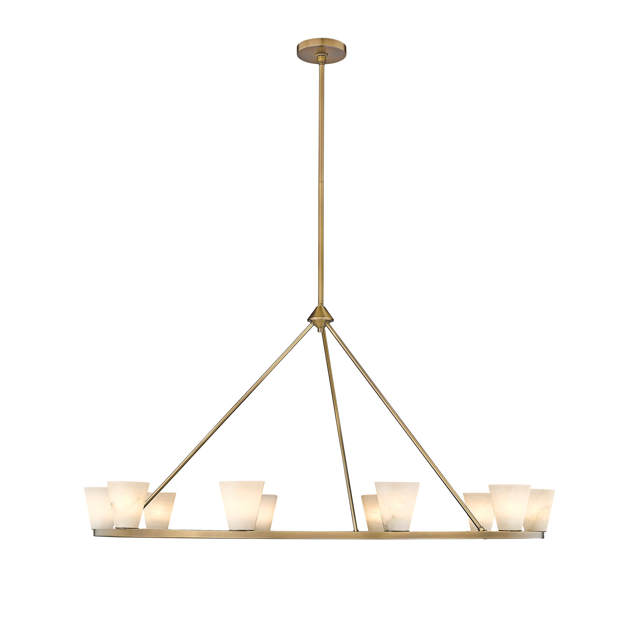 Ironstone Alabaster Chandelier - Zonesus