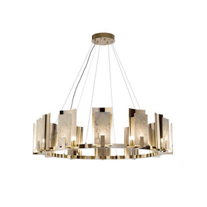 Jessie Alabaster Round Chandelier - Zonesus