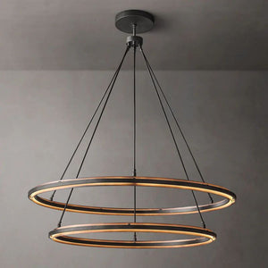 Adin 2-Tier Round Living Room Chandelier 60" - Zonesus