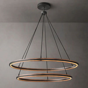 Adin 2-Tier Round Living Room Chandelier 60" - Zonesus