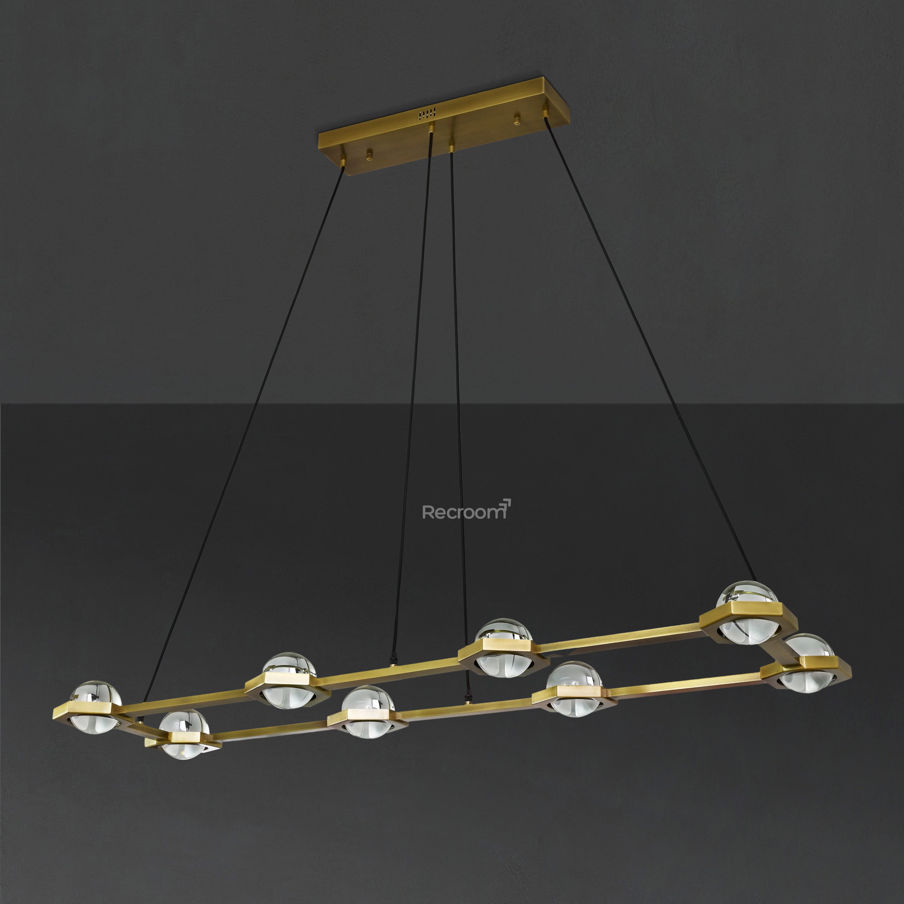 Eclitant Rectangular Chandelier 54" - Zonesus