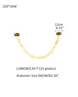 High Lighting Foyer Luxury Custom Ceiling Peal Chandelier with cluster alabaster globes for 3 chains