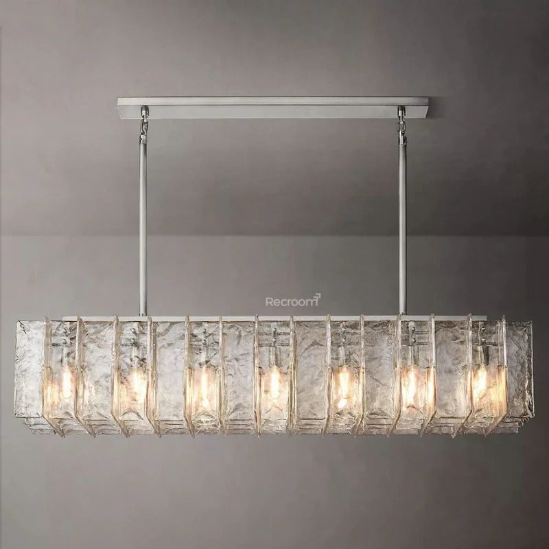 Latticy Retangular Chandelier 67" - Zonesus