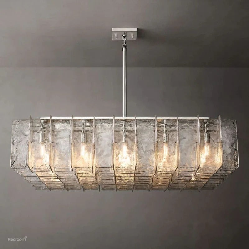 Latticy Rectangular Chandelier 49" - Zonesus