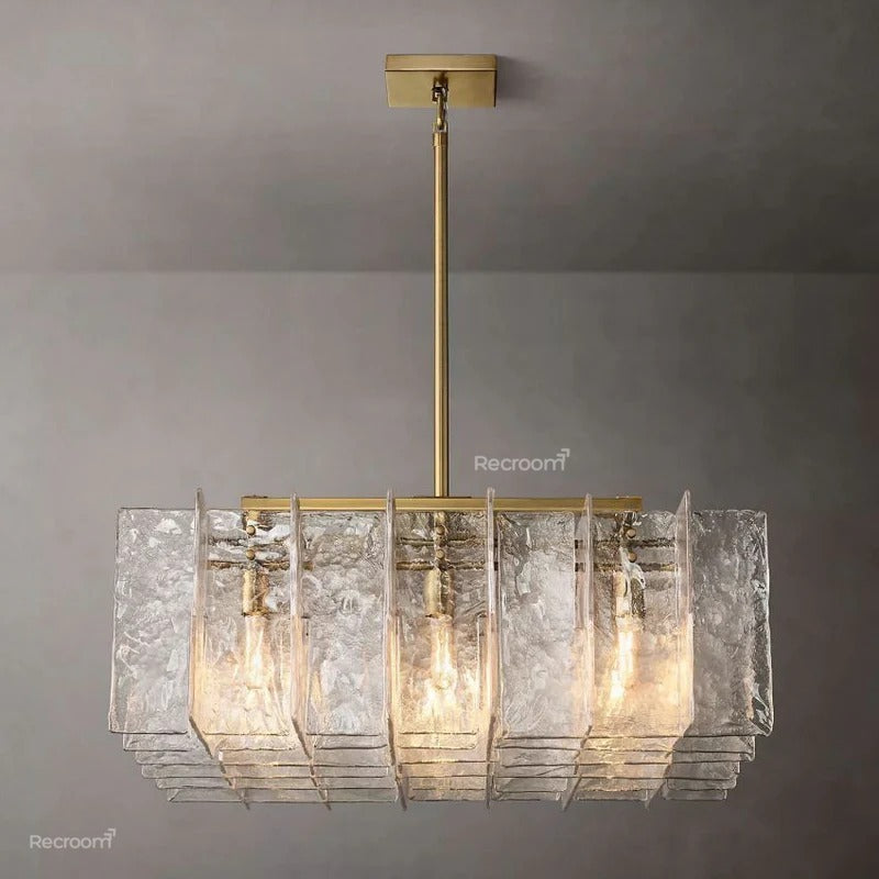 Latticy Square Chandelier 36" - Zonesus