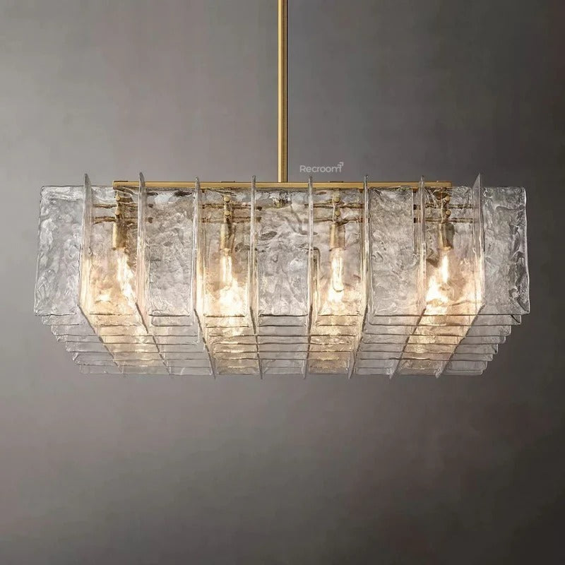 Latticy Square Chandelier 48" - Zonesus