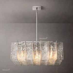 Latticy Square Chandelier 36" - Zonesus