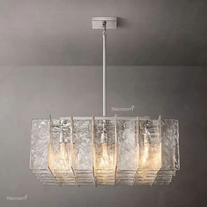 Latticy Square Chandelier 36" - Zonesus