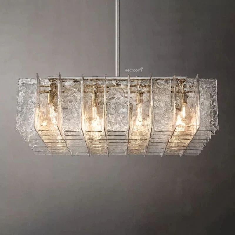 Latticy Square Chandelier 48" - Zonesus