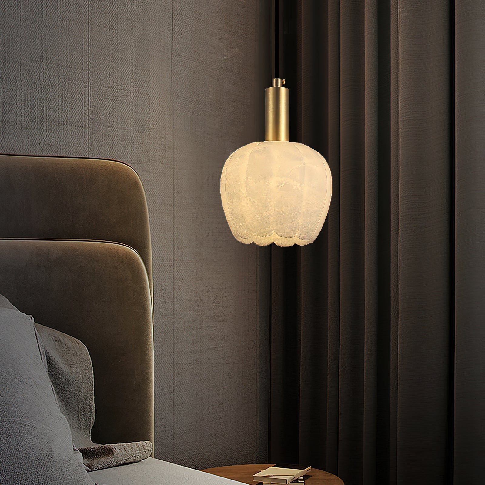 Lilin Alabaster Pendant Light - Zonesus