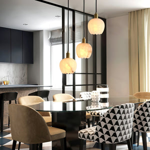 Lilin Alabaster Pendant Light - Zonesus