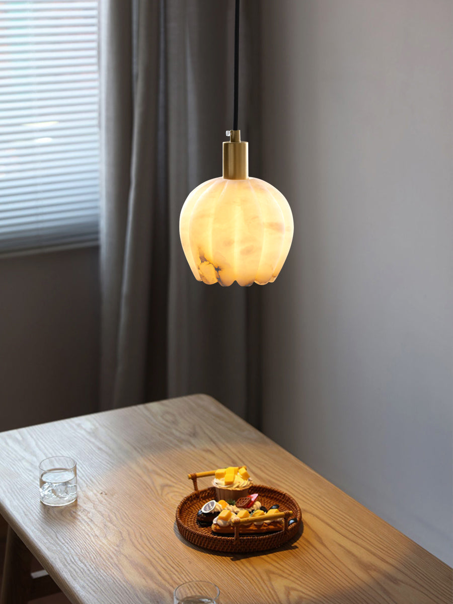 Lilin Alabaster Pendant Light - Zonesus