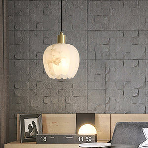 Lilin Alabaster Pendant Light - Zonesus