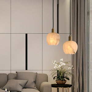 Lilin Alabaster Pendant Light - Zonesus