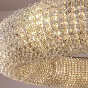 Halo Clear Crystal Ring Chandelier - Zonesus