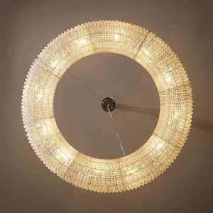 Halo Clear Crystal Ring Chandelier - Zonesus