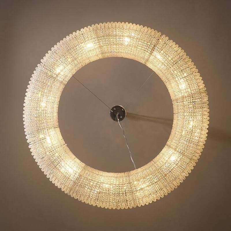 Halo Clear Crystal Ring Chandelier - Zonesus
