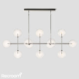 Glass Global Mobile Linear Chandelier 72'' - Zonesus