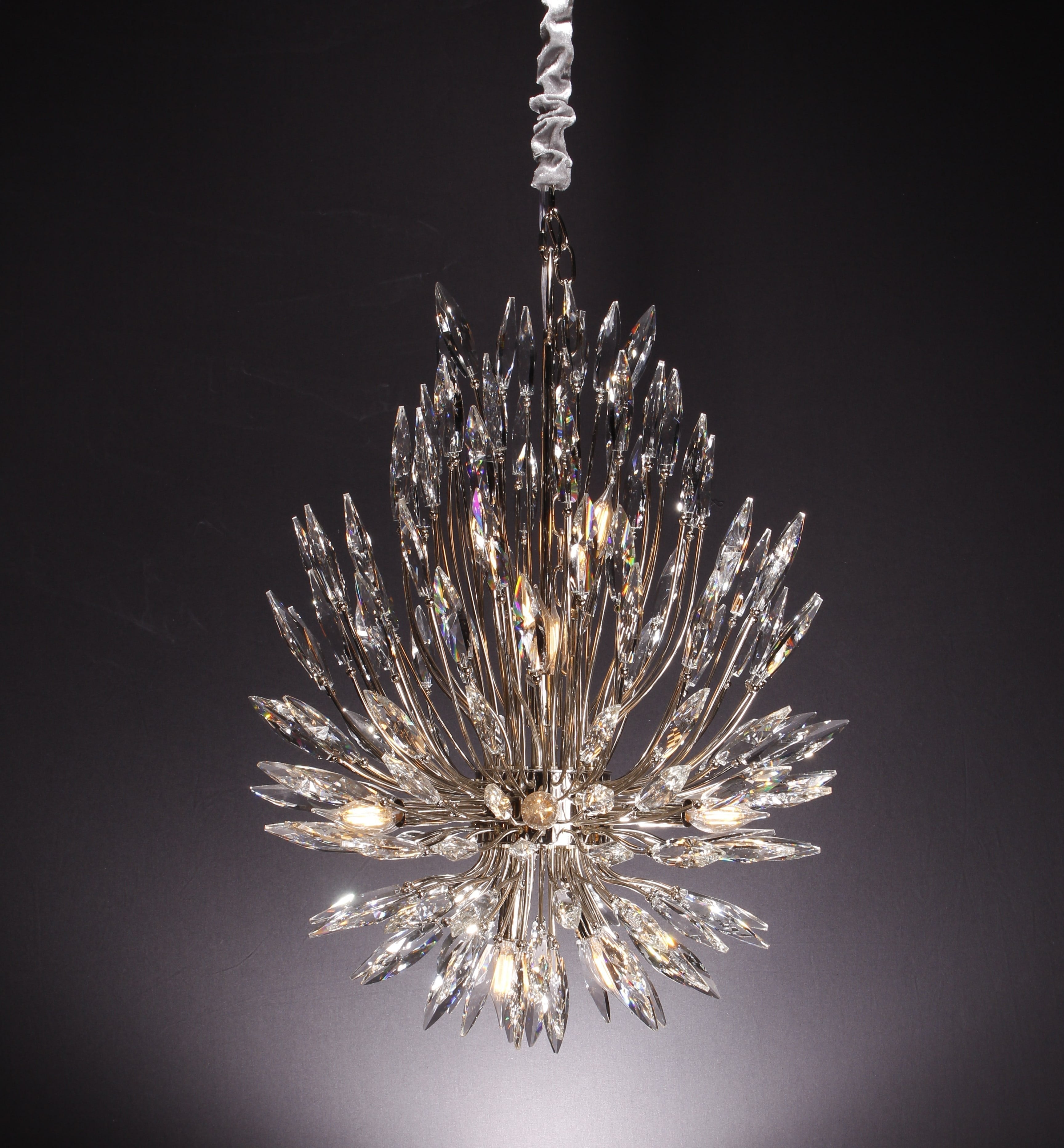 Lily Starburst Crystal Sputnik Chandelier - Zonesus