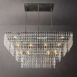 Marige Tiered Rectanglar Chandelier 60” 72“ - Zonesus