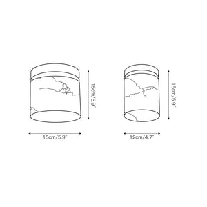 Melange Alabaster Ceiling Light - Zonesus