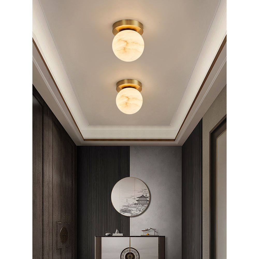 Melange Alabaster Ceiling Light - Zonesus