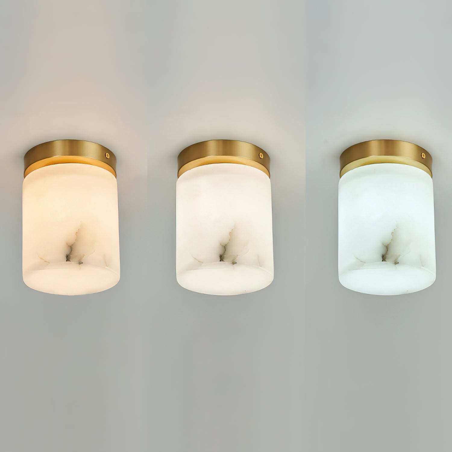 Melange Alabaster Ceiling Light - Zonesus