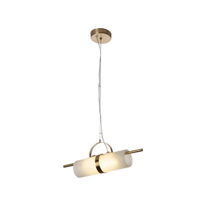 Mini Cylindrical Alabaster Pendant Light - Zonesus