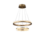 Cervine Minimalistic Crystal Quartz LED Chandelier - Zonesus