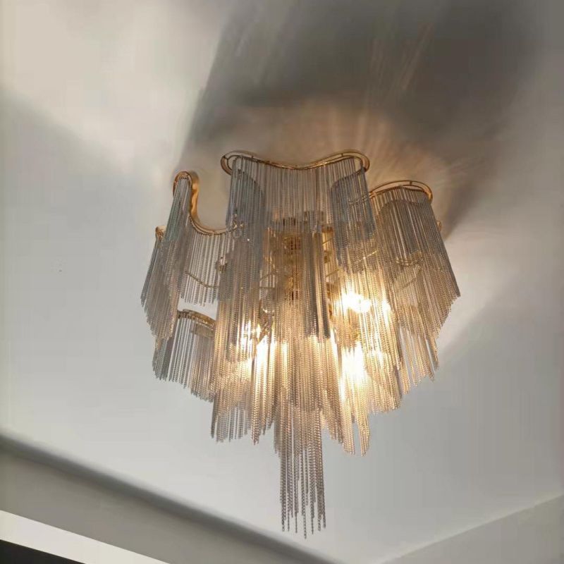 Modern Aluminum Chain Tassel Pendant - Zonesus