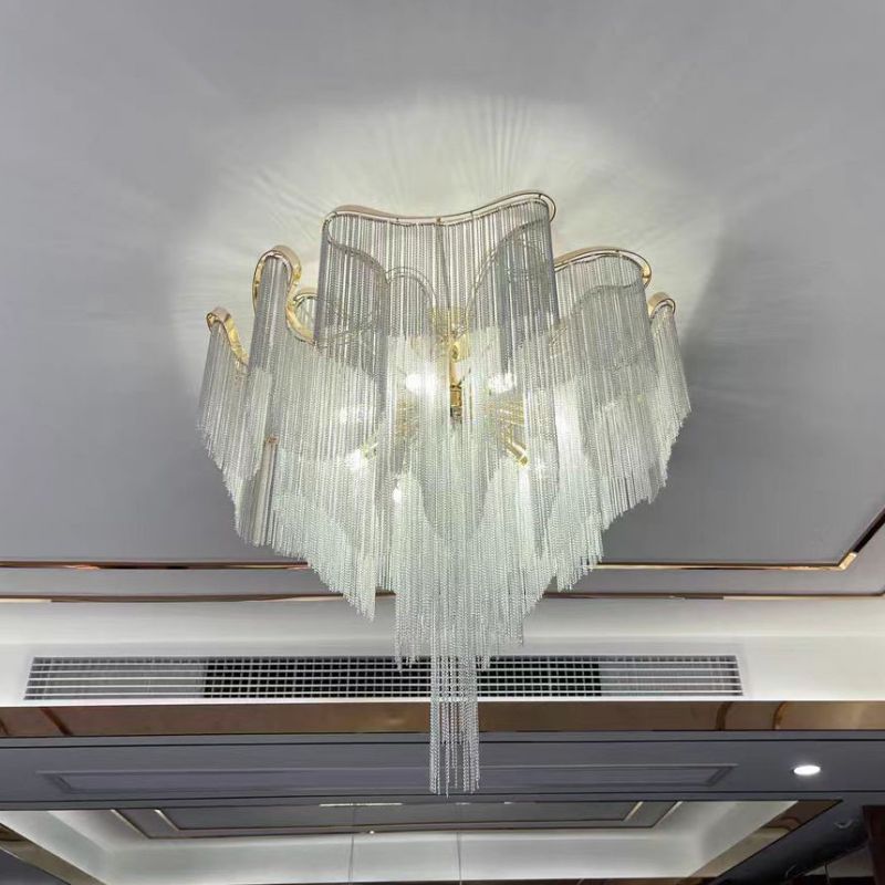Modern Aluminum Chain Tassel Pendant - Zonesus