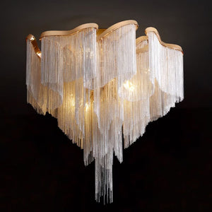 Modern Aluminum Chain Tassel Pendant - Zonesus