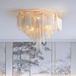 Modern Aluminum Chain Tassel Pendant - Zonesus