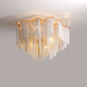 Modern Aluminum Chain Tassel Pendant - Zonesus