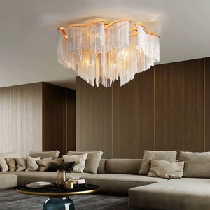Modern Aluminum Chain Tassel Pendant - Zonesus