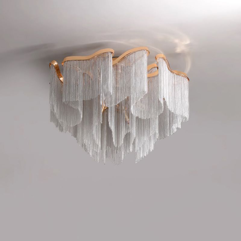 Modern Aluminum Chain Tassel Pendant - Zonesus