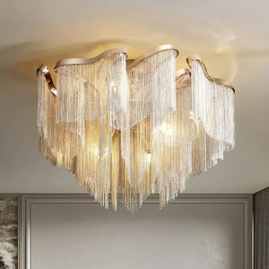 Modern Aluminum Chain Tassel Pendant - Zonesus