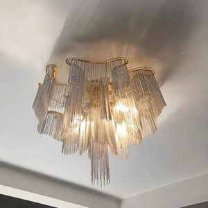 Modern Aluminum Chain Tassel Pendant - Zonesus